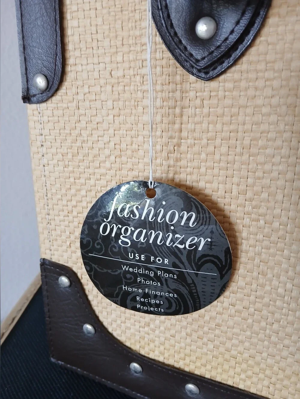 Aaron Brothers Woven Expanding File Photo Organizer Fashion Bag 21 Slots Recipes